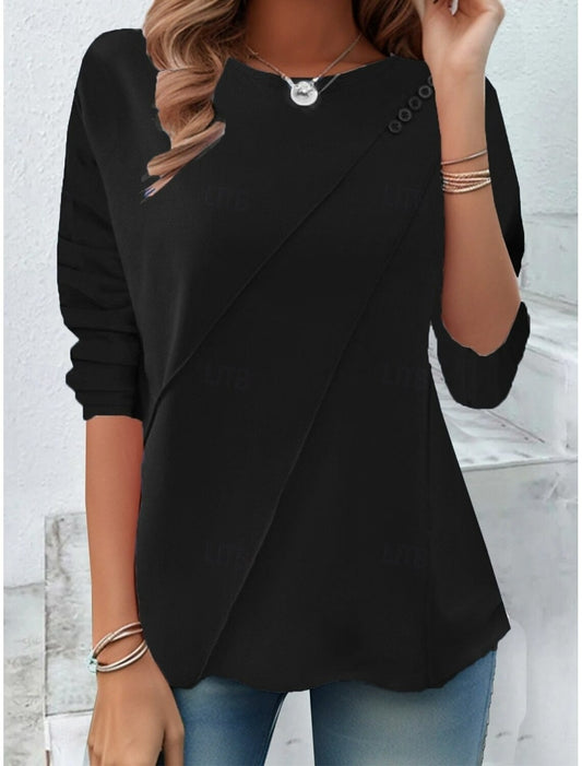 Maglia Donna  a Tinta Unita Elegante